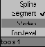 Выделение подобъектов с помощью модификатора Spline Select