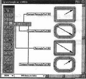Инструменты группы Rectangle (Прямоугольник)